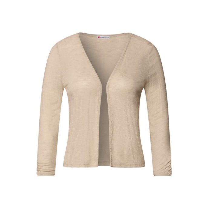 Street One zomervest Suze 3/4 mouw kort Zand